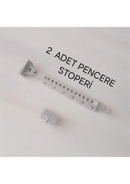 2 Adet Ayarlanabilir Plastik Pencere Kolu Kapı Cam Aralama Stoperi Kolu Tutucu Tutacağı Durdurucu Tamponu