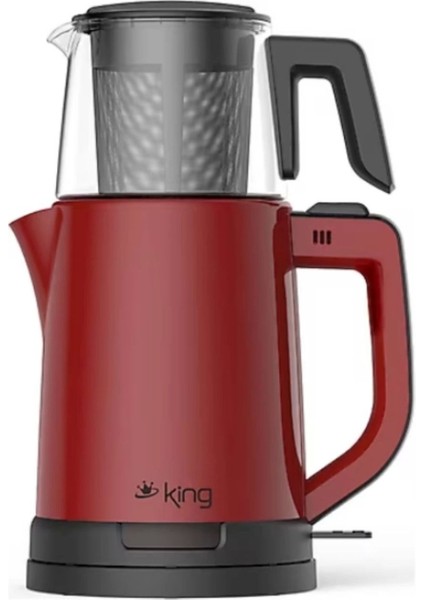 1-2 L Kıng KCM332 Tea Pro Plastik Çay Makinası 1800W 220 - 240 V C 0-250 L Bordo