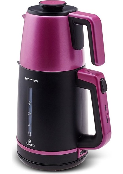 Metal Berry Tea Xl 2in1 Çelik Demlikli Çay Makinesi ve Kettle Pinkberry 500+ L 220 - 240 V Elektrik