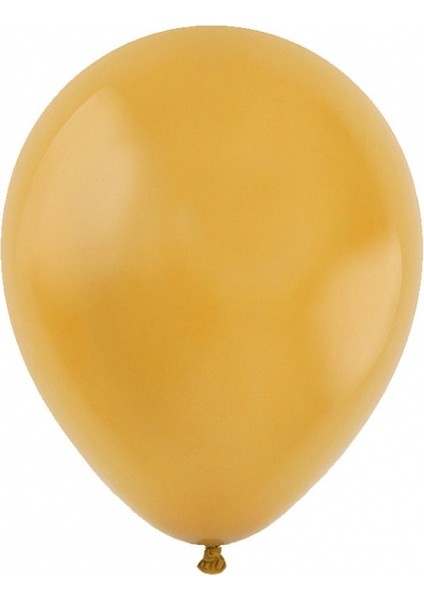 5 Inç Zerdeçal Renk Küçük Boy 100 Lu Dekorasyon Balonu