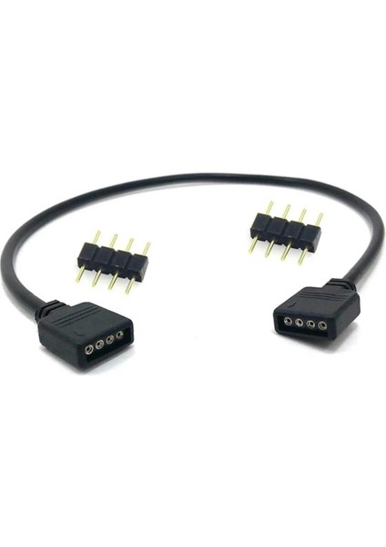 4 Pin Rgb Ekleme Birleştirme Uzatma 30 cm Çevirici Kablo 4373