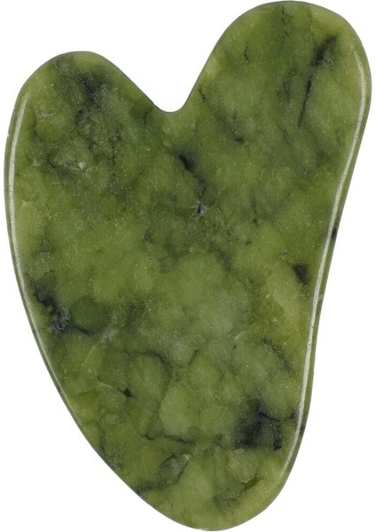 Beyaz Yeşim Face Ve Yeşim Kalp Gua Sha Masaj Taşı Premium Set Jade Roller Canlandırıcı fırsatları