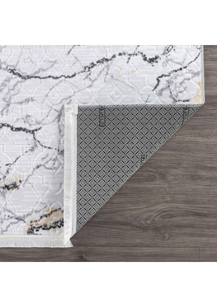 Emboss Kaymaz Taban Kabartmalı Halı Makinede Yıkanabilir 1072 Gri Yolluk&halı (Püsküllü-Saçaklı) fırsatları