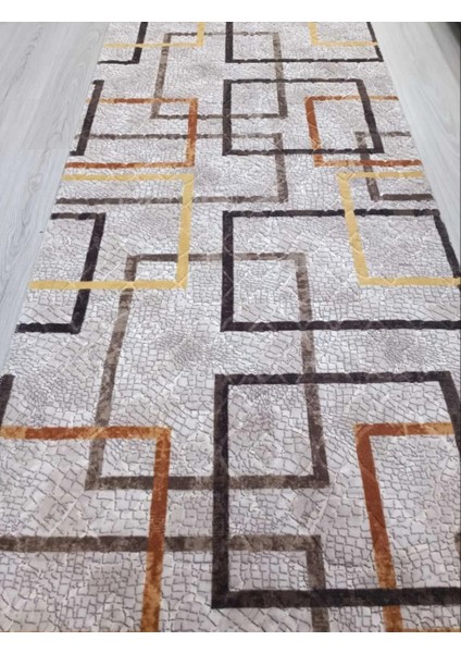 Emboss Kaymaz Taban Kabartmalı Halı Makinede Yıkanabilir 4001 Bej Yolluk&halı (Püsküllü-Saçaklı) fiyatları