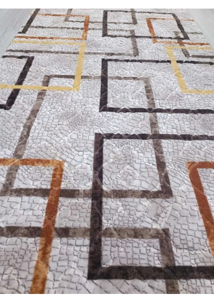 Emboss Kaymaz Taban Kabartmalı Halı Makinede Yıkanabilir 4001 Bej Yolluk&halı (Püsküllü-Saçaklı) modelleri