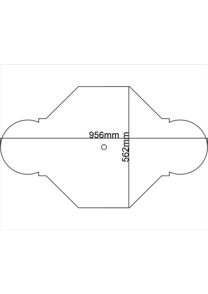 Lamba Tavan Göbeği-48-55 x 95 cm-Sekizgen-2 Adet modelleri