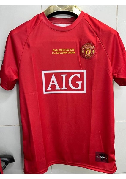 Manchester United 2008 Sezonu Cristiano Ronaldo Kısa Kol Nostalji Forması