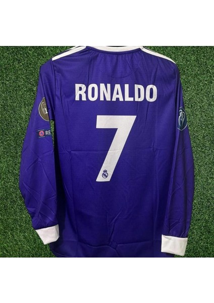 Real Madrid 2017 Cardıff Mor Şampiyonlar Ligi Finali Uzun Kol Ronaldo Forması fiyatları