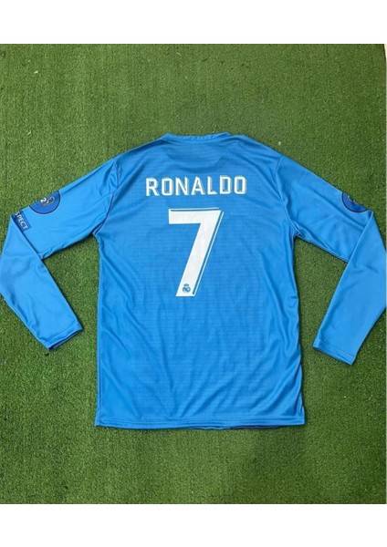 Ronaldo Uzun Kol Yetişkin Turkuaz Forması