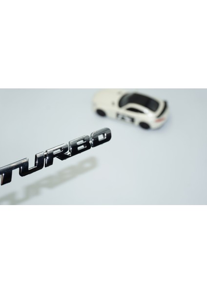 Turbo Bagaj Krom Metal 3m 3D Bagaj Yazı Logo K