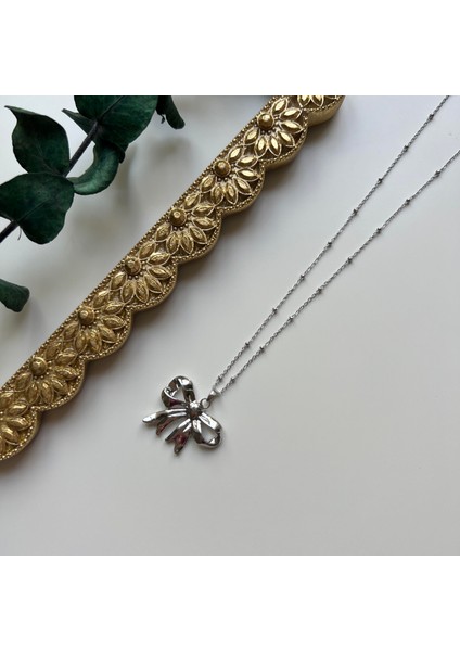 Silver Fiyonk Kolye