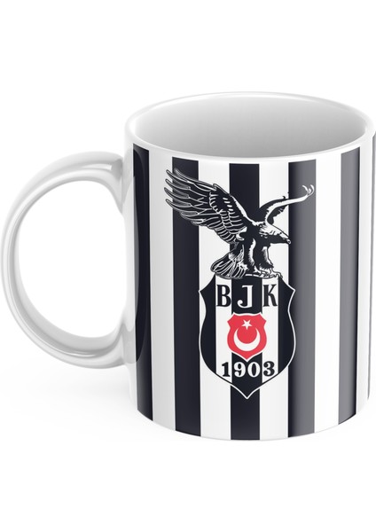 Kişiye Özel Beşiktaş Tasarım Isimli Kupa Bardak