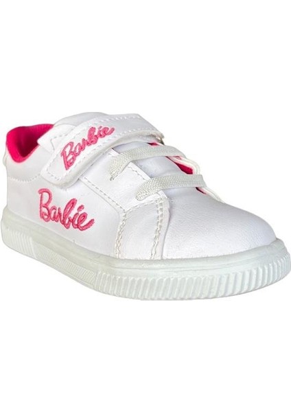 Barbie Yazılı Kız Çocuk Spor Ayakkabı Beyaz - Pembe fiyatları