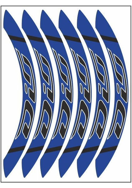 Honda Mavi Geniş Honda Dio Uyumlu Jant Şeridi