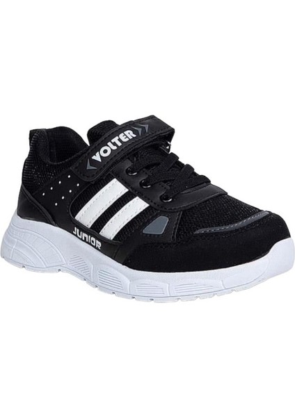 Unisex Erkek Kız Çocuk Spor Ayakkabı Siyah Beyaz