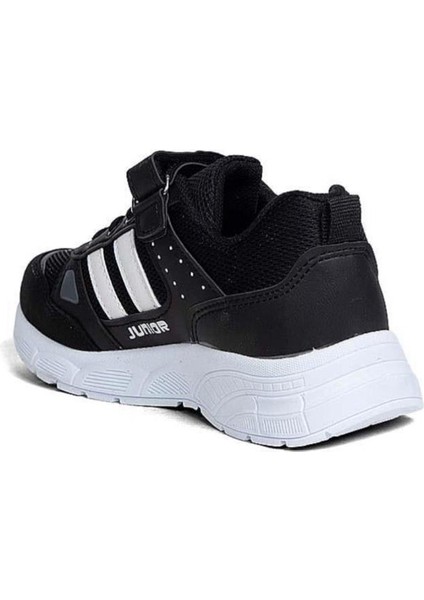 Unisex Erkek Kız Çocuk Spor Ayakkabı Siyah Beyaz