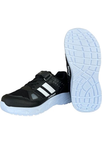 Unisex Erkek Kız Çocuk Spor Ayakkabı Siyah Beyaz