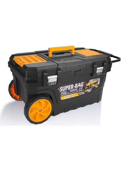 ASR4024 Slim Mobil Takım Çantası Çekçekli Alet Çantası Tekerlekli Mobil Çanta