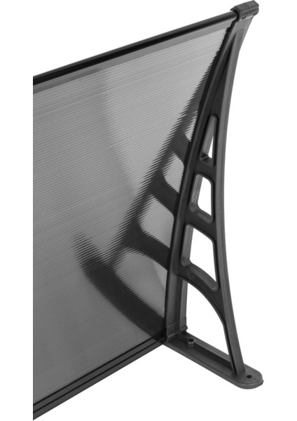 Kapı Pencere Üstü Pratik Sundurma 70 x 120 cm - Siyah