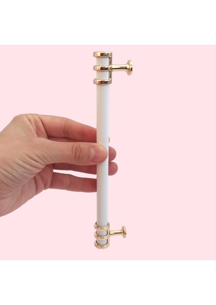 15 Adet Sarmaşık Kulp Beyaz Altın Gold 160 mm Kulp Mobilya Mutfak Dolabı Çekmece Dolap Kapak Kulpu Kulbu Metal Kulpları
