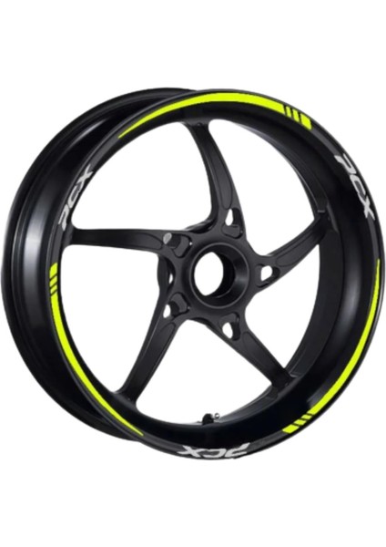 Honda Florasan Sarı Iv Pcx Uyumlu 1 Set Jant Şeridi