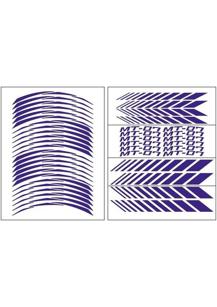 Yamaha Florasan Turuncu Mt-07 Uyumlu Racıng 1 Set Jant Şeridi fırsatları