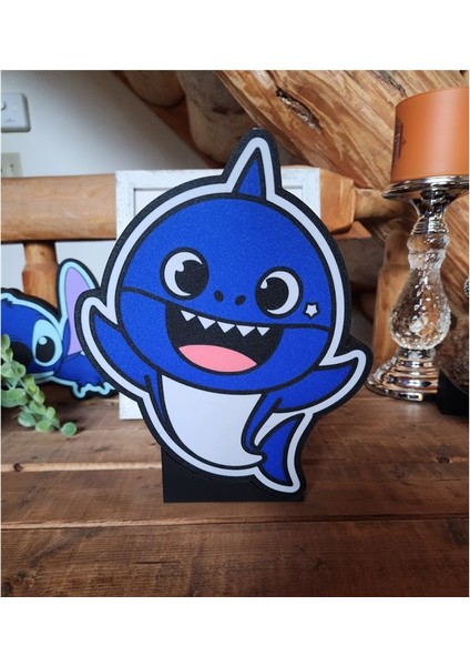 Baby Shark LED Light Box Masa Lambası Şarjlı