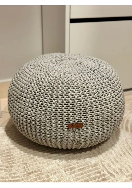 50X33 El Örgüsü Dekoratif Puf