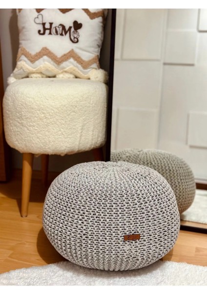 50X33 El Örgüsü Dekoratif Puf modelleri