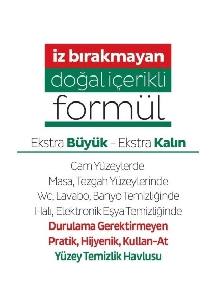 Easy Clean Parabensiz Yüzey Temizlik Havlusu Beyaz Sabun Kokusu 100 Yaprak