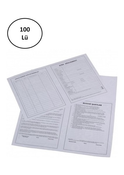 Kira Kontratı 100 'lü