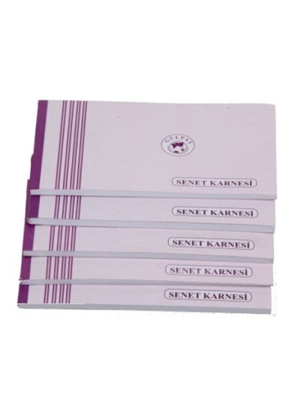 Senet Karnesi Karton Kapaklı 50 Yaprak