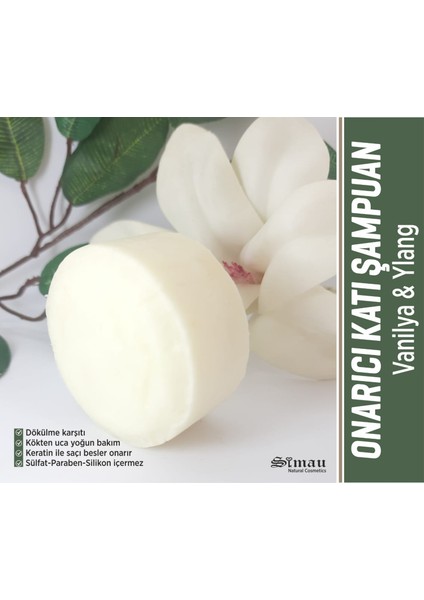 Besleyici & Onarıcı Keratin Bakım Doğal Katı Şampuan 95 gr