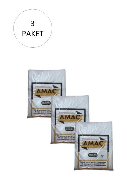 Şeffaf Hışır Atlet Poşet Orta Boy 27X47 cm 650 gr (3 Paket-Takriben 600 Adet)