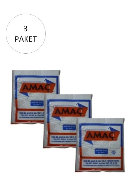 Şeffaf Hışır Atlet Poşet Küçük Boy 25X42 cm 650 gr (3 Paket-Takriben 900 Adet)