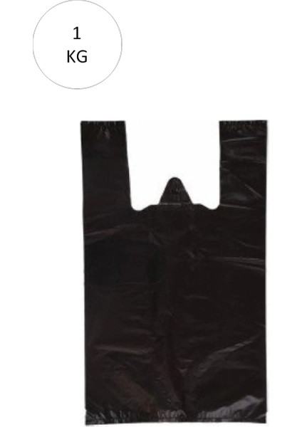 Siyah Atlet Poşet Jumbo Boy 50X90 cm Takriben 12 Adet 1 kg