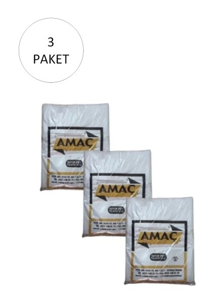 Şeffaf Hışır Atlet Poşet Büyük Boy 29X52 cm 650 gr (3 Paket-Takriben 450 Adet)