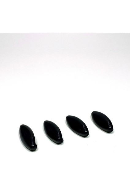 4 Adet Plastik Çengelli Eşarp ve Şal Iğnesi Siyah 4 cm