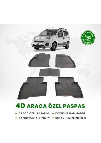 Fa Otomotiv Fiat Fiorino 4d Havuzlu Paspas 2008 Model ve Sonrası