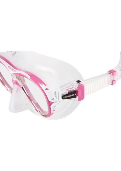 Naxos Yetişkin Dalış Maskesi Şeffaf-Pembe modelleri