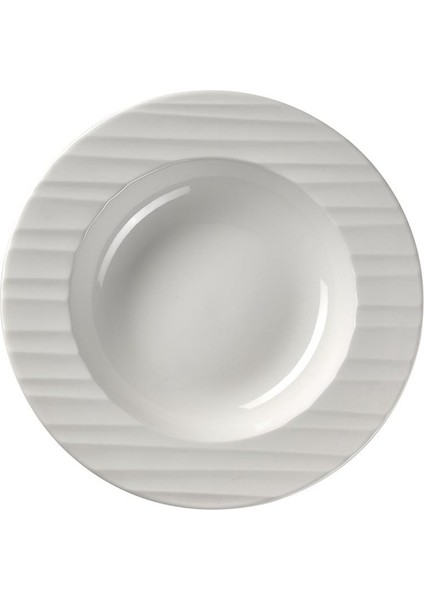 Porselen Çukur Tabak Tekli 22 cm