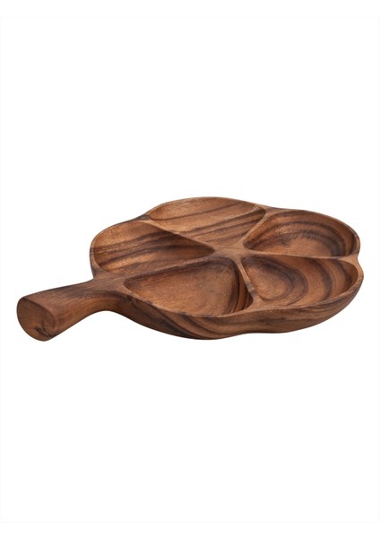 Ahşap Servis Tabağı Tekli 27 cm