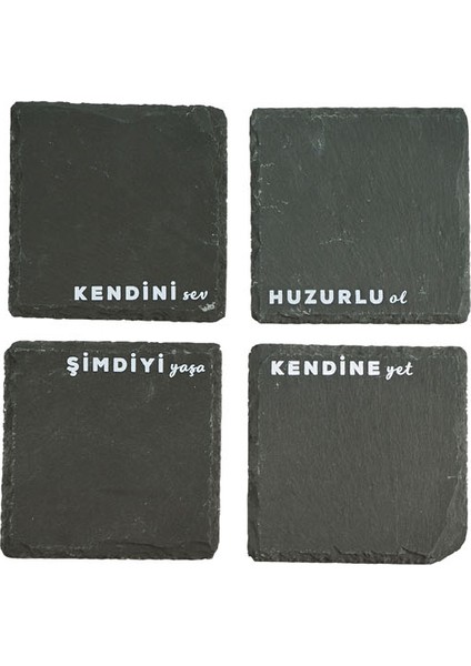 Kendini Seç Bardak Altlığı Seti 4'lü
