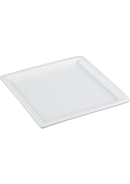 Porselen Kare Servis Tabağı Tekli 13 cm