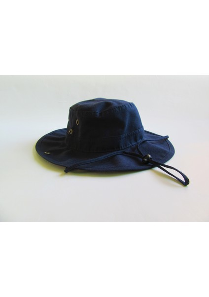 Salarticaret Lacivert Safari Şapka Şapka Pamuklu Ürün 56 cm