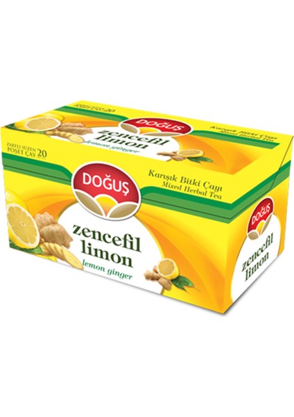 Zencefil Limon Bitki Çayı 20X2 gr