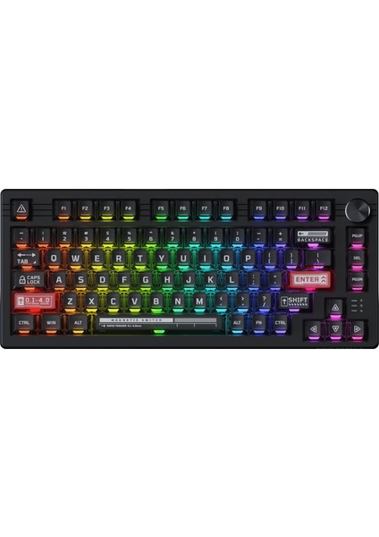 EK75 Rt Magnetic Switch Mechanical Keyboard - Siyah