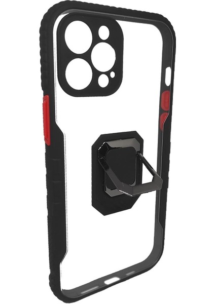 Iphone Standlı Korumalı Mıknatıslı Mola Telefon Kılıfı Siyah-Iphone 11 Pro fiyatları