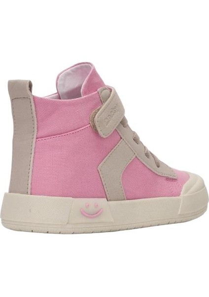 Ortopedik Unisex Işıklı Bilekli Keten Çocuk Spor Ayakkabı Pudra modelleri