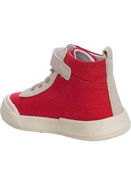 Ortopedik Unisex Işıklı Bilekli Keten Çocuk Spor Ayakkabı Kırmızı modelleri